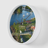 カストリーサンルシアカリブの島 壁時計 (傾斜)