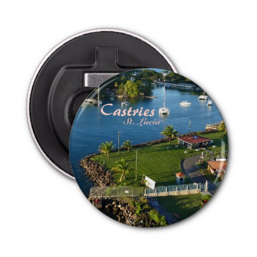 カストリーサンルシアカリブの島 栓抜き (正面)