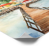 カストリーサンルシア水の色絵を描の旅行 ポスター (角)