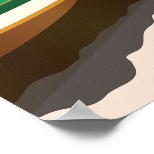 カストリー・サンルシア・ヴィンテージ旅行ポスター ポスター (角)