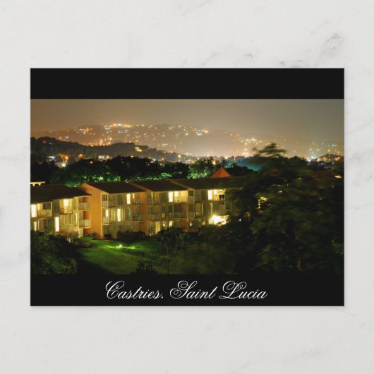 カストリー。セントルシア ポストカード (正面)