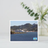 カストリー – セントルシア ポストカード (スタンド正面)