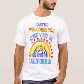 カストロのプライド：サンフランシスコのVibraを探索 Tシャツ (正面)