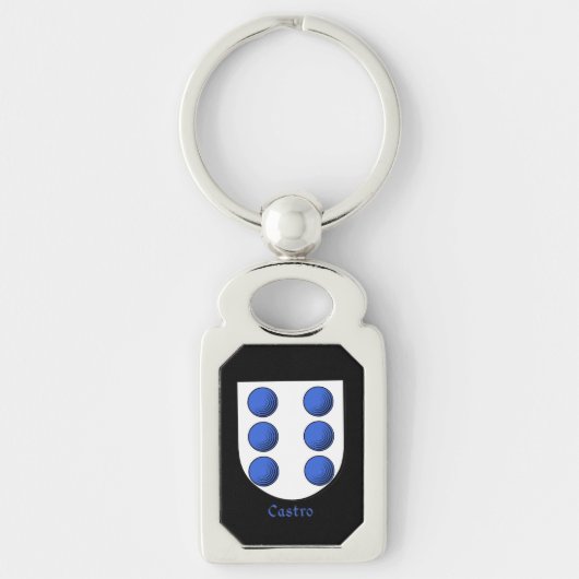 カストロの歴史的盾 キーホルダー (正面)