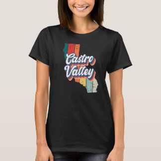 カストロバレーシティレトロヴィンテージホームタウンカリフォルニア Tシャツ