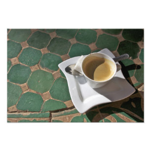 カスバホテル&レストラン、コーヒーと緑 フォトプリント