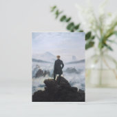 カスパル・デイビッドによる霧の海の放浪者 ポストカード (スタンド正面)