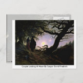 カスパル・デイビッド・フリードリッヒによる月の眺め ポストカード (正面/裏面)