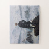 カスパル・デイビッド・フリードリヒ、霧の海をさまよう ジグソーパズル (縦)