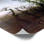 カスパル・デイヴィッド・フリードリヒによるオークの森の中の修道院 ポスター (角)