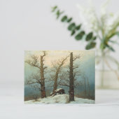 カスパル・デイヴィッド・フリードリヒ・ケアンの雪 ポストカード (スタンド正面)