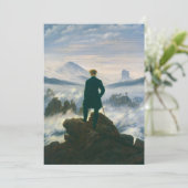 カスパル・フリードリヒによる霧の海の上をさまよう サンキューカード (スタンド正面)