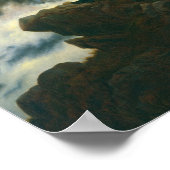 カスパル・フリードリヒによる霧の海の上をさまよう ポスター (角)