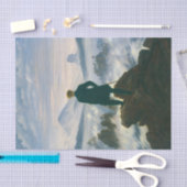 カスパル・フリードリヒによる霧の海の上をさまよう 薄葉紙 (クラフト)