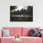 カスパールデヴィッドフリードリヒ夕べ キャンバスプリント (インサイチュ (リビング))