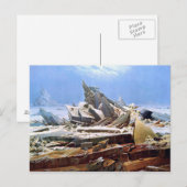 カスパール・ダヴィット・フリードリヒ - 海氷 1824 ポストカード (正面/裏面)