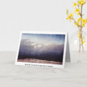 カスパー・ダーヴィト・フリードリヒ著海による修道士 カード (黄色い花)