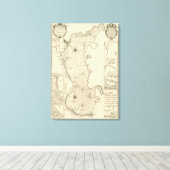 カスピ海とアジア2 キャンバスプリント (インサイチュ (ウッドフロア))