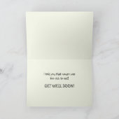 カスピ海のGet Well Soonカード カード (内部)