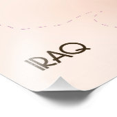 カスピ海ヴィンテージスタイルマップ旅行ポスター フォトプリント            (角)