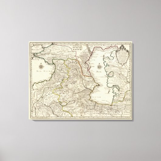 カスピ海地域 キャンバスプリント (正面)