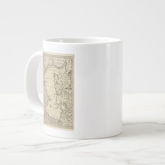 カスピ海 ジャンボコーヒーマグカップ (正面左)