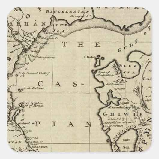 カスピ海 スクエアシール (正面)