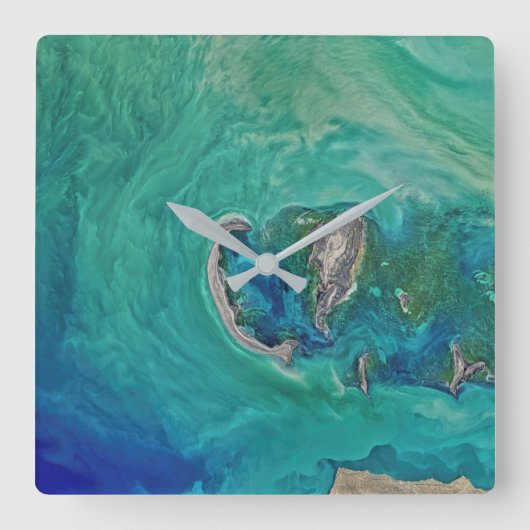 カスピ海 スクエア壁時計 (正面)