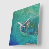 カスピ海 スクエア壁時計 (傾斜)