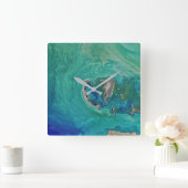 カスピ海 スクエア壁時計 (ホーム)