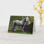 「カスピ猫と彼の猫」グリーティングカード カード (黄色い花)