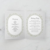 カスミソウの結婚式プログラム プログラム (内部)