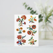 カスレマネ刺繍 ポストカード (スタンド正面)