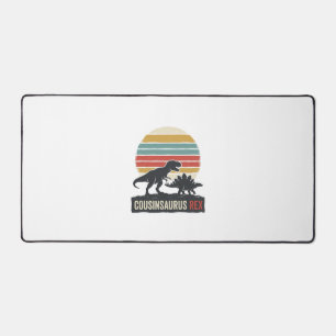 カズサウルス・レックス 面白い恐竜 ビンテージTシャツ デザイン デスクマット