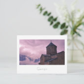 カズベギジョージアGergeti教会マウンテンランドスケープ ポストカード (スタンド正面)
