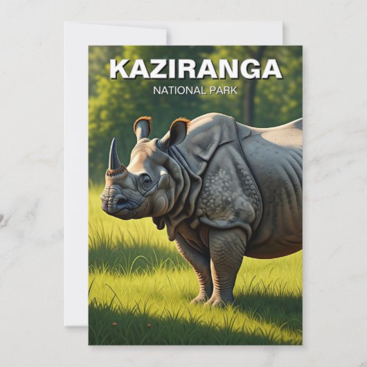 カズランガ国立公園アッサムインド旅行 シーズンカード (正面)