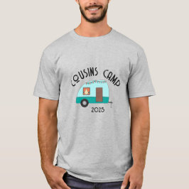 カズンズキャンプを楽しむレトロキャンパー Tシャツ