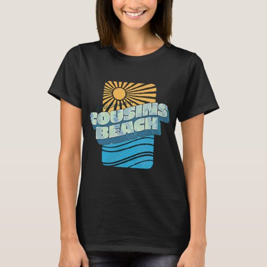 カズンズビーチで夏を過ごす Tシャツ (正面)