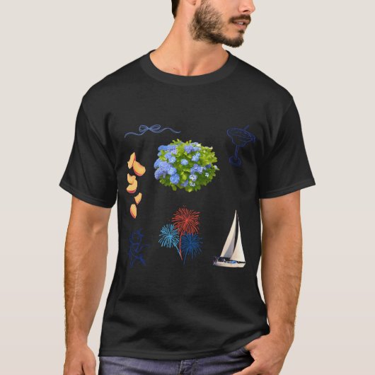 カズンズビーチステッカー Tシャツ (正面)