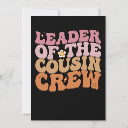 カズン軍団のボス グルーヴィー レトロ 招待状 (正面)