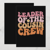 カズン軍団のボス グルーヴィー レトロ 招待状 (正面/裏面)