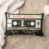 カセカスタマイズットミクステープ誕生、随時枕 ランバークッション (ブランケット)