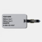 カセットテープのカスタムな荷物のラベル ラゲッジタグ (裏面横)