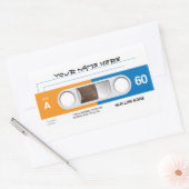 カセットテープのシール 長方形シール (封筒)