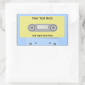 カセットテープのシール 長方形シール (バッグ)