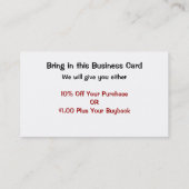 カセットテープのデザイン1の音楽業界カード 名刺 (裏面)