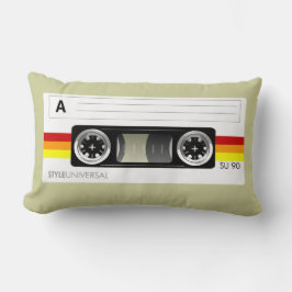 カセットテープのラベルのアメリカ人のMojoの枕 ランバークッション