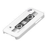 カセットテープのラベルの灰色の場合 Case-Mate iPhoneケース (下部)