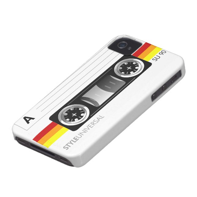 カセットテープのラベルのiphone 4ケース Case-Mate iPhoneケース (下部)