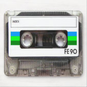 カセットテープの緑のマウスパッド マウスパッド (正面)